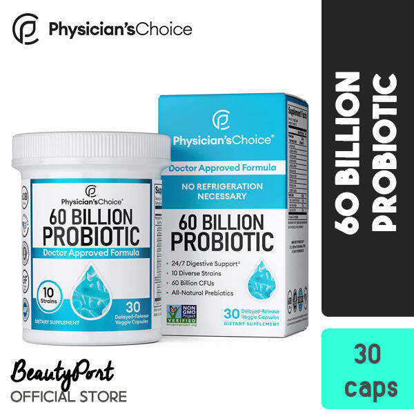 Physician's CHOICE Probiotics 60 Billion CFU 10 Diverse Strains Plus