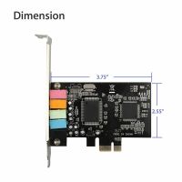 Back2Life อะแดปเตอร์การ์ดเสียงดิจิตอล 6 ช่อง 5.1 Ch Pc Cmi8738 Pci-E8738 Pcie