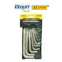 AT INDY กุญแจหกเหลี่ยม ชุด 10 ตัว ขนาด 1.5, 2, 2.5, 3, 3.5, 4, 5, 6, 8, 10 มม. รุ่น A84 | ประแจหกเหลี่ยม