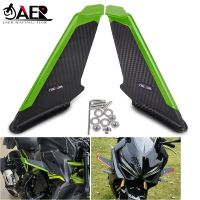 △✥ Motorcycle Side Winglet Wing Kit Spoiler Fairing Cover for Kawasaki Ninja 250 300 400 650 ZX6R ZX10R Ninja400 Ninja 1000SX