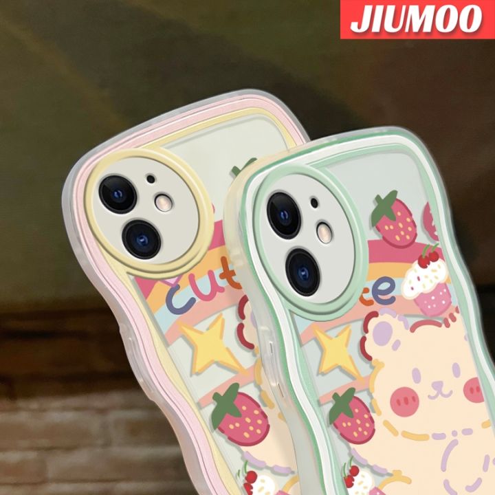 เคส-jiumoo-สำหรับ-vivo-เคส-y95-y91i-y91ลายการ์ตูนน่ารักหมีดีไซน์ใหม่กรอบซิลิโคนใสเคสโทรศัพท์กันกระแทกหลากสีเคสโปร่งใสนิ่มป้องกันเลนส์กล้อง