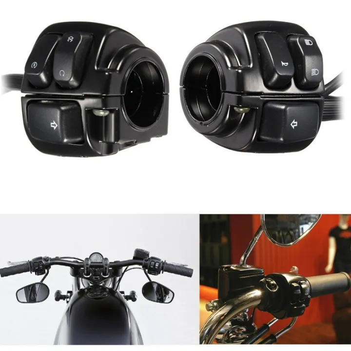 1-pair-motorcycle-handlebar-control-lights-switch-25mm-with-wiring-harness-for-harley