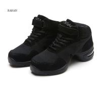 Sneakers Ballroom Latin Dance Shoes Woman SASAN 8803 Modern Shoes Slip-up Breathable Odorization Adult Canvas Black heel 5.5cm