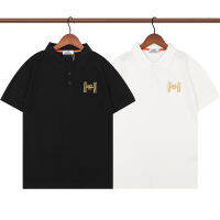 High Edition เสื้อยืดผู้ชายแขนสั้นปักลายตัวอักษร POLO เสื้อยืด2023แฟชั่นใหม่เสื้อกอล์ฟธุรกิจคอโปโล