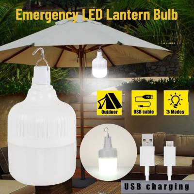 200W Camping Light USB Rechargeable LED Bulb 5 Lighting Modes Hanging Tent Light Portable Emergency Bulb for Garden Outdoor