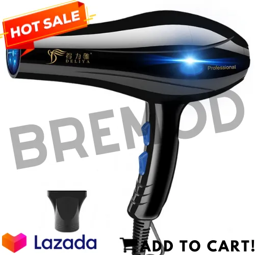 BREMOD Hair Dryer Hair Blower Electric Hair Dryers Blue Anion Drying  Machine 100% Brand New
