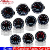 2 52mm Car Gauge 10000RPM Tachometer Turbo Boost Gauge PSI EXT Water Temp Oil Temp Pressure Air Fuel Ratio VOLT for Car 12V