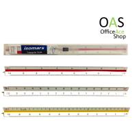 ISOMARS Triangular Scale Ruler ไอโซมาร์ สเกลสามเหลี่ยม Art #T6 (Metric) [1:25 1:50, 1:100, 1:125, 1:150, 1:200, 1:250, 1:500, 1:1000, 1:1250, 1:1500, 1:2000, 1:2500]