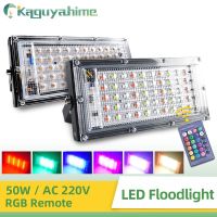 ไฟ LED อัตโนมัติรีโมท KPS RGB 50W 100W 220V ตัวสะท้อนสปอร์ตไลท์แอลอีดีกันน้ำ IP65แผ่นเรืองแสงกลางแจ้งกันน้ำฟลัดไลท์