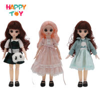 HappyToy Barbie Doll Girls Dress Up Toy Doll 31cm Children Play House Toy Gift Box Decoration Girl