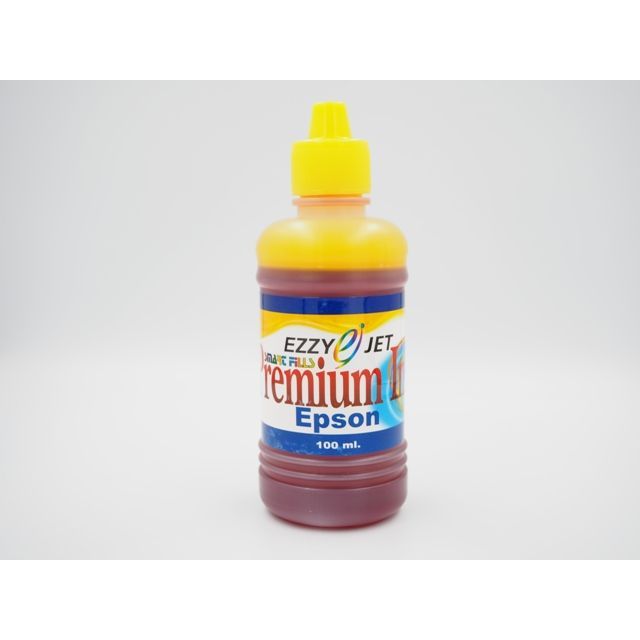 Ezzy-jet Epson Inkjet Premium Ink หมึกเติมอิงค์เจ็ท เอปสัน ขนาด 100 ml. ( Yellow - สีเหลือง)