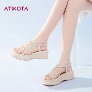 Atikota Sandal Đế Dày Thoải Mái Thời Trang Mùa Hè Cho Nữ