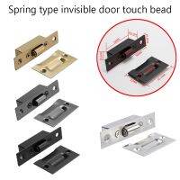 【LZ】 1PCS High-quality Furniture Hardware Hidden Gold Door Stops Stainless Steel Latches Cupboard Cabinet Roller Latch Lock Wooden