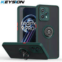 KEYSION เคสสำหรับ Realme 9 Pro +,ด้านหลังเคสโทรศัพท์กันกระแทกแบบแหวนใส