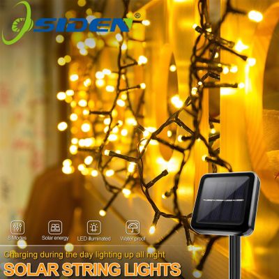 OSIDEN LED Solar String Light Waterproof 8Mode 12/22M Fairy Lamp Garland For Outdoor Garden Wedding Christmas Holiday Decoration