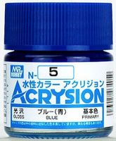 ACRYSION N5 GLOSS BLUE สีน้ำเงินเงา สีทาหรือพ่นสุตรน้ำ