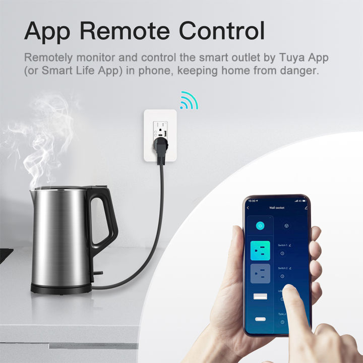 wifi-smart-wall-power-multi-outlets-ปลั๊กซ็อกเก็ต-usb-type-c-อะแดปเตอร์-tuya-app-รีโมทคอนล-anywhere-ทำงานร่วมกับ-alexa-home