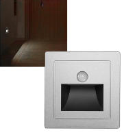 Motion Sensor บันไดไฟ ABS ฝังไฟ LED บันไดพลังงานแสงอาทิตย์สำหรับชั้นขั้นบันไดรั้วลานลานทางเดิน