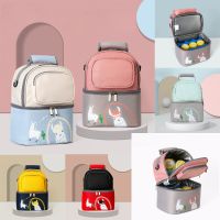 HOT14★Mother and Baby Backpack Cartoon Multi-functional Breast Milk Preservation Refrigeration Ice Bag Home Storage Insulation Bag