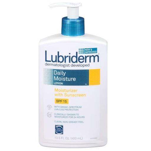 Lubriderm Daily Moisture Lotion with Sunscreen SPF 15 (13.5 fl.oz / 400