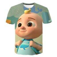 2023 Summer New Childrens Top CoCoMelonded JOJOJOs Short Sleeve 3D Print Boys and Girls Cute Fashion T-shirt