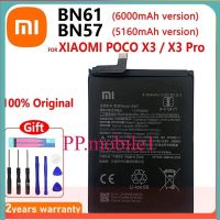 **Original Xiao Mi BN57 BN61โทรศัพท์6000MAh เปลี่ยนแบตเตอรี่สำหรับ Xiaomi Pocophone X3 Poco X3 Pro Batteri + ชุดเครื่องมือ