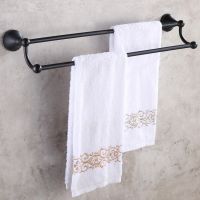 Oil Rubbed Bronze Bathroom Double Towel Bar Wall Mounted Towel Rack Bathroom Accessories KD861