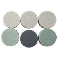 ✗▫☾ 10PCS 1.2 Inch 30mm Wet and Dry Sanding Sponge Hook Loop Sanding Discs Flocking Foam Sandpaper 300-3000 Grit