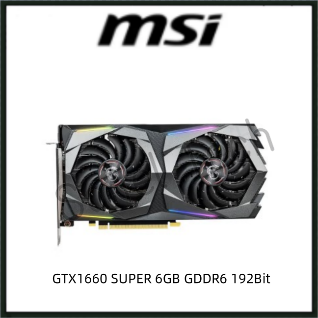 used-msi-gtx1660-super-6gb-gddr6-gtx-1660-super-gaming-graphics-card-gpu