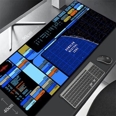 ❀ Gaming Mousepads Computer Mouse Mats Spacecraft Large Mouse Mat Big Desk Pad Non-Slip Rubber Mousepad Big Keyboard Mat Mouse Pad