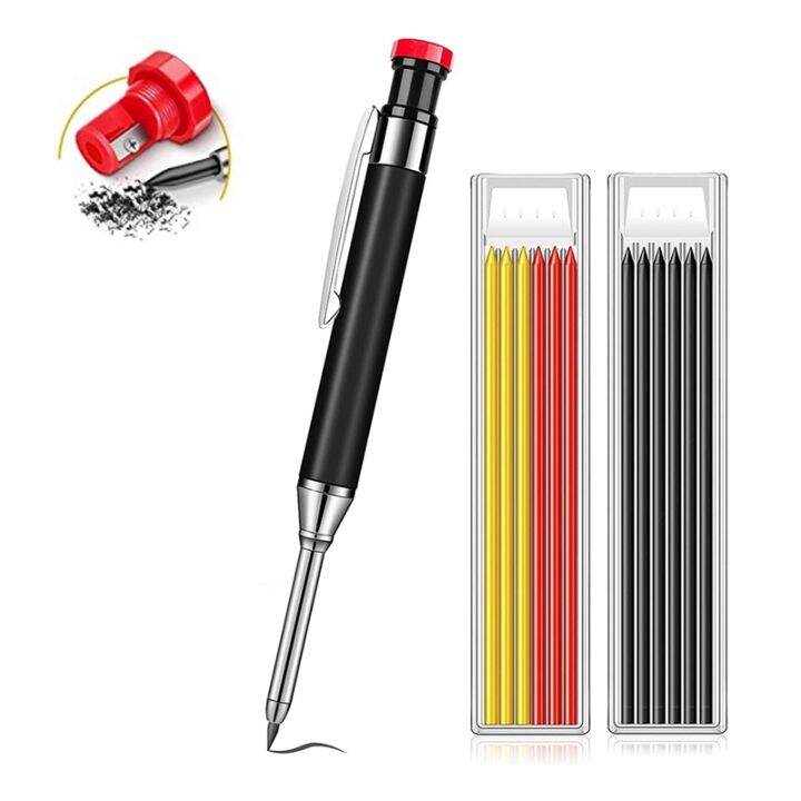Mechanical Carpenter Pencils Construction Pencils Heavy Duty with Built
