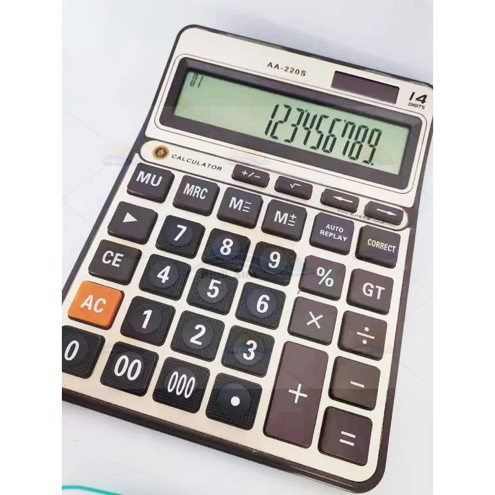 [HS] Acacia Solar Electronic Calculator 812 Digits Electronic