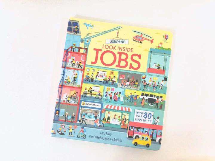Look inside jobs work cognition picture book threedimensional flipping