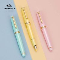 Jinhao 82ปากกาหมึกซึมอะคริลิคปากกาเจลหมุนได้ F ปลายปากกา Elegante ปากกาเขียนอุปกรณ์การเรียนสำนักงานธุรกิจ