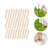 Teniron 15 Pcs Small Staircase Ornaments Mini Furniture Sand Table Toys Wood Doll House Ladder Wooden Ladders