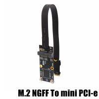 【 ยืดหยุ่น】 MPCIe ถึง M.2คีย์ A.E. สายต่อ Mini Pcie MPCI-E การ์ด NGFF M2 A.E. สล็อตขยายอะแดปเตอร์เคเบิ้ลความยาวที่กำหนดเอง
