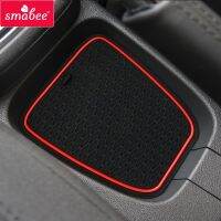 【PPQ Home Life Museum】 Anti Slip Gate Slot Cup Pad สำหรับ Volkswagen Polo Polo GTI 2011 2019 2020 2021 Dust Mats Water Coaster อุปกรณ์เสริมกันลื่น