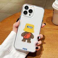 Cute Bear Soft Case Compatible for IPhone 14 12 13 6 6S 7 8 Plus X XS XR 11 Pro Max Clear Casing Transparent TPU Silicone Phone Shockproof