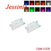 20PCS 1206 SMD LED Blue Yellow White Green Red Orange Pink Purple RGB High Light Emitting Diode DIY Kit Electronic Component