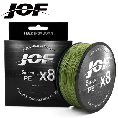 JOF Spool สายเบ็ดตกปลาเส้นเดี่ยวญี่ปุ่น,ด้ายถัก8เส้นทนทานทะเลน้ำเค็ม300เมตร