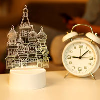 3D Acrylic Led Lamp for Home Childrens Night Light Table Lamp Happy Birthday Party Decor Valentines Day Gift Bedside Lamp