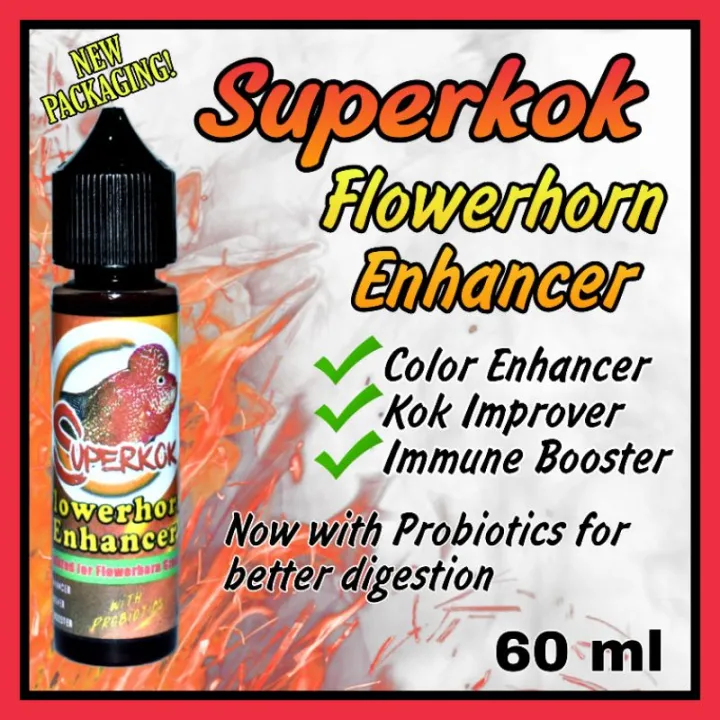 Factory direct sales 60 ml Superkok Flowerhorn Enhancer, Fish pellet