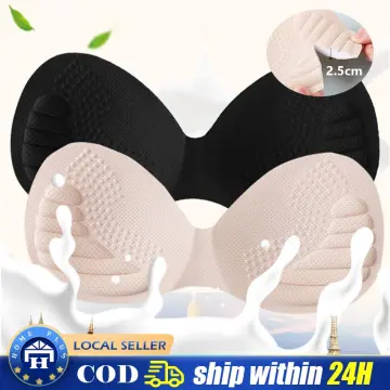 Abalone Shape clear silicone bra pads insert invisible thick push up gel  soft bandeau bikini waterproof
