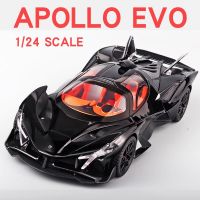 โครงการ Apollo 1/24 Diecast แทร็ค Evo รถโลหะขนาดเล็กรถรถของเล่นรถของเล่นเก็บรวบรวมเสียงและแสงสำหรับเป็นของขวัญเด็กผู้ชาย