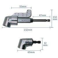 [Old A Hardware] 1/4 Quot; นิ้ว Magnetic Angle Bit Driver Adapter ไขควง360องศาปรับ Thumb Flange Off Set Power Head Power Drill Driver