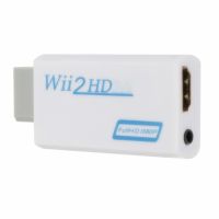 STV2107 ตัวแปลงสัญญาณ ตัวแปลง Wii เป็น HDMI Wii เป็น HDMI หัวแปลงสัญญาณ อะแดปเตอร์ Wii2HDMI คุณภาพของภาพที่สมจริง ขาว/ดำ สำหรับ hdtv/ ทีวี/โปรเจคเตอร์/จอภาพ