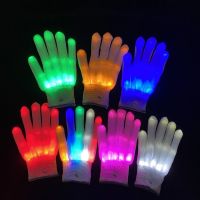 2023ใหม่แนวโน้มขายส่ง Rave Light กระพริบ Finger Lighting Glow Mittens LED Glow ถุงมือสำหรับปาร์ตี้ฮาโลวีนถุงมือเต้นรำ Props