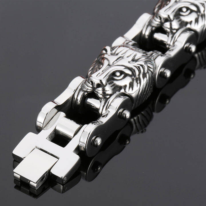 steampunk-lion-head-chain-สร้อยข้อมือผู้ชาย18mm-รถจักรยานยนต์-link-chain-จับสำหรับผู้ชายขนาดใหญ่สแตนเลสสตีล-mens-jewellery