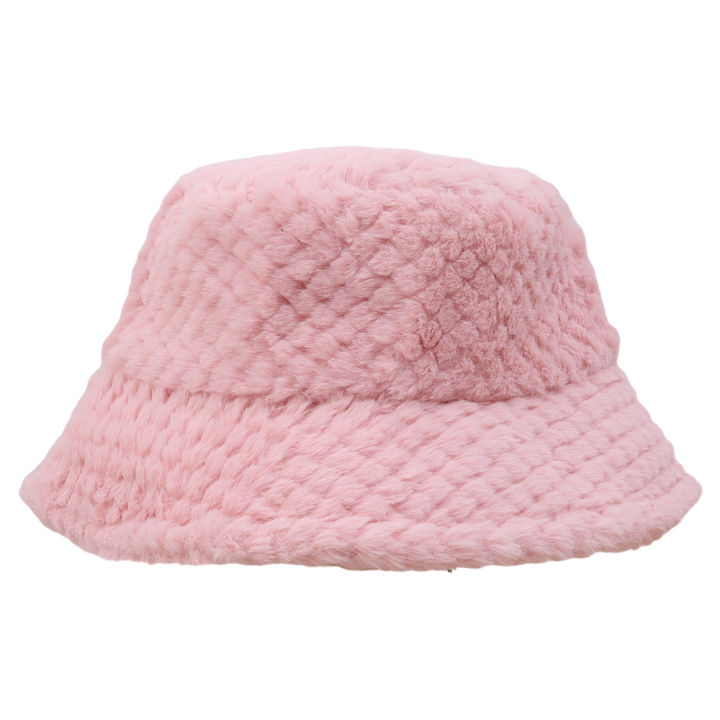 หมวกผู้หญิง-topi-bucket-ตุ๊กตาผ้าที่อบอุ่นในฤดูหนาวสไตล์เกาหลีอินเทรนด์อเนกประสงค์หมวกพื้นฐานลำลองหมวกชาวประมงพับได้สำหรับวัยรุ่นกลางแจ้ง