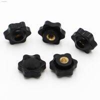 ∈∋✻ M4 M5 M6 M8 M10 M12 Plum Nut Mechanical Black Thumb Nut Knob Manual Nut Thermoplastic Brass Thread With and Without Holes